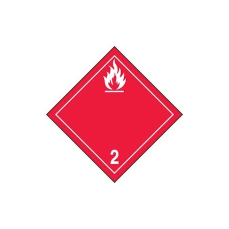 Accuform TDG PLACARD CLASS 2 273MM x 273MM TCP202MG1 TCP202MG1